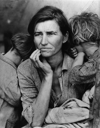 (FARM SECURITY ADMINISTRATION) Group of 3 images from the Master Photographs series, comprising one by Dorothea Lange and 2 by Walker E